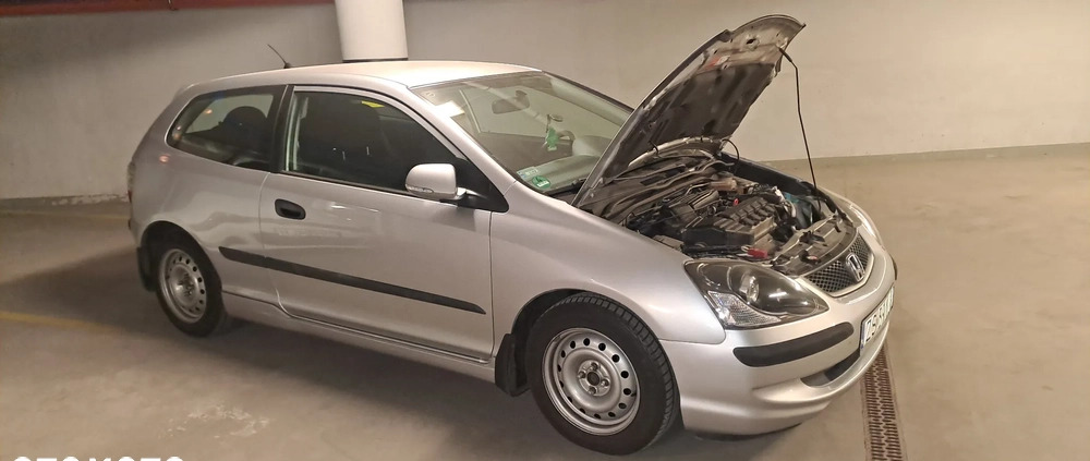 Honda Civic cena 12900 przebieg: 135000, rok produkcji 2004 z Szczecin małe 67